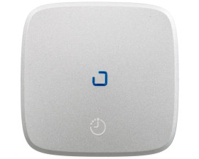 VALENA ALLURE Klawisz łącznika czasowego oświetlenia i wentylacji aluminium 755217