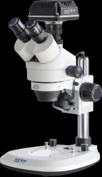 OZL 464C825 Stereo microscope, 0,7x/4x, trinocular, zoom, set with camera