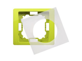 SIMON BASIC NEOS Ramka 1 pojedyncza uniwersalna z uszczelką IP44 limonkowa metalizowana BMRC1B/036 KONTAKT SIMON