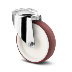 Koło samonastawne średnica kabla 80mm Tente 100kg wysokość całkowita 108mm