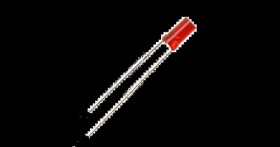 LED - 3MM RED - FLAT TOP