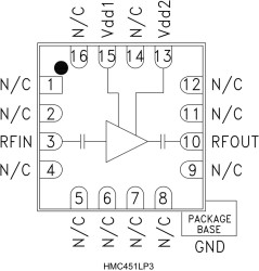 GaAs pHEMT MMIC Medium Power Amplifier, 5 - 18 GHz