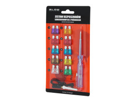 Bezpieczniki samochodowe MIDI w zestawie 10szt. z próbnikiem