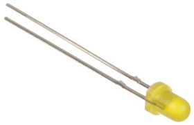 LED, THT, Żółty, 2-Pin, 2,5 V, 40°, Kingbright