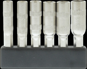 MBS66 4-mm mini bit set, socket wrench, 8 pieces