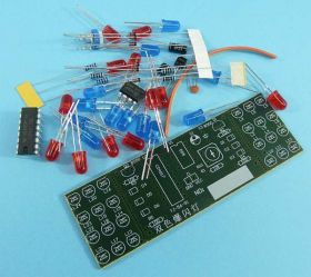 STROBOSKOP LED NE555+CD4017 ZDSM