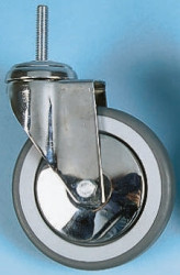 Koło samonastawne średnica kabla 125mm Pojedyncza śruba Tente 100kg wysokość całkowita 159mm