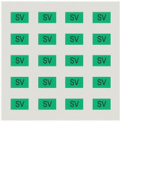 Arkusz papieru etykietowego 5UH1084, kolor: Zielony, Siemens