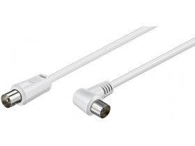 kabel antenowy kątowy, Biały