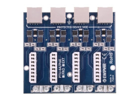 4-kanałowy moduł ogranicznika przepięć sieci LAN Gigabit Ethernet, PTU-64-ECO/PoE