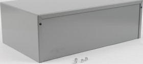 Steel/aluminum enclosure, (L x W x H) 305 x 178 x 102 mm, gray (RAL 7046), IP32, 1412X