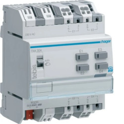 KNX e/s Wejście binarne 4-krotne, 230V AC TXA304
