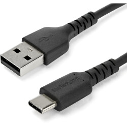 StarTech.com RUSB2AC1MB 1m USB A to USB C Charging Cable - Durable Fast Charge