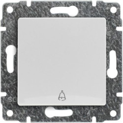 VENA biały Przycisk dzwonek b/r 510414 KOS