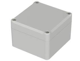 PC enclosure, (L x W x H) 82 x 80 x 57 mm, light gray (RAL 7035), IP65, 62210000