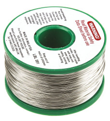 Lut bez ołowiu średnica 0.5mm Multicore 0% Pb temp. topnienia 217°C 250g 0.7% Cu 95.5% Zn 3.8% Ag