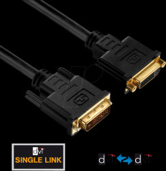 PI4100-020 DVI extension - PureInstall series 2.00m