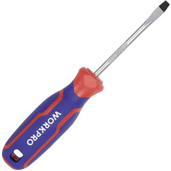 WorkPro WP221016 Slotted screwdriver 5.5 mm blade width flat blade keys nan