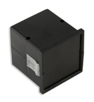 KM-63+PG Obudowa z tworzywa KM63+PG wymiary: 72x72x73mm - obudowa tablicowa z grubą płytką czołową - czarna - ABS