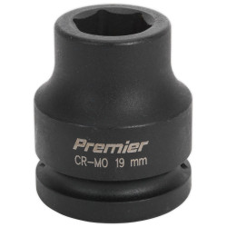 Sealey IS3419 Impact Socket 19mm 3/4&quot;Sq Drive