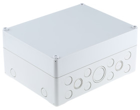 Obudowa Polistyren szerokość zew. 200 mm długość zew. 250 mm wys. zew. 122 mm Spelsberg IP65 Szary