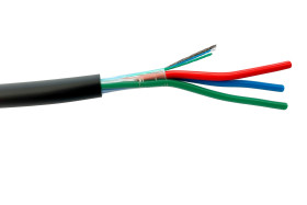 Wielożyłowy kabel przemysłowy 0,22 mm² 3 -rdzeniowy Nieekranowany 440 V
