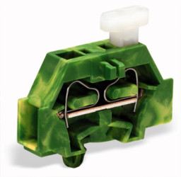 2-wire terminal, spring-clamp connection, 0.08-2.5 mm², 1 pole, 24 A, 6 kV, yellow/green, 261-317/331-000