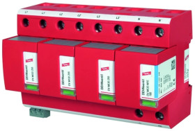 Ogranicznik przepięć Typ T1+T2 4P 25/100kA 1,5kV DEHNventil M TT 255 FM 951315