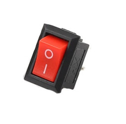 6A 250V 2-pin SPST ON-OFF Rocker Switch - Red