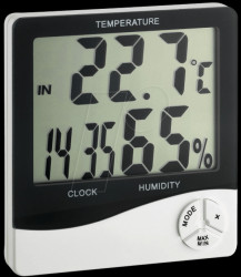 30.5031 Digital thermo-hygrometer with time display