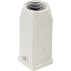 Harting 09 20 003 0420 Han&#xAE; 3 A Hood Grey Top Entry Thermoplastic 2 Pegs