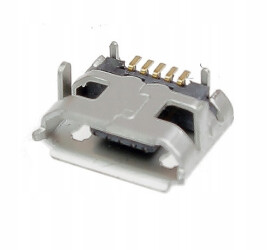 5PIN Micro USB Female socket - 4 Mounting Pins DIP/SMD - 10 pcs