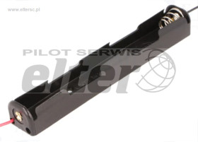 Pojemnik na baterie R6 AA 2szt z kablami pionowy