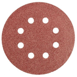 Krążki ścierne 125 mm, K60, 5 szt., z 8 otworami /5kpl./