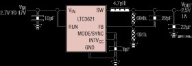 17V, 1A Synchronous Step-Down Regulator with 3.5μA Quiescent Current