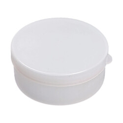 Okrągły Pojemniczek - 42x19mm - Plastikowe Pudełeczko - Zamykany Organizer