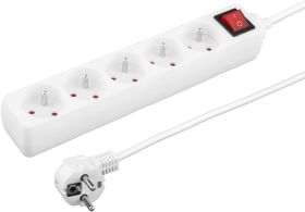 Listwa antyprzepiÄciowa 5 gniazd 1,5m biaĹa