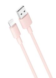 KABEL WTYK USB A - WTYK IPHONE 1,0M 2,4A XO NB156 RÓŻOWY (IPH-10-NB156PN)