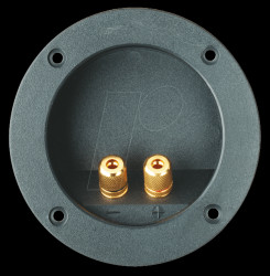 Speaker terminal, round design