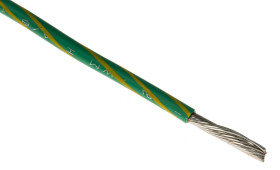 Przewód montażowy 3,3 mm² Zielony/Żółty Alpha Wire MPPE 12 AWG 600 V dł. 30m 65/0,25 mm +105°C CE, CSA, UL