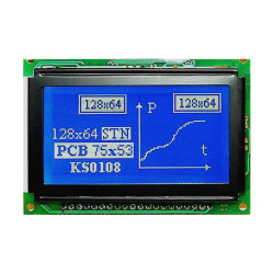 WYŚWIETLACZ GRAFICZNY LCD 128x64 H BHW W/B
