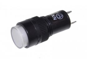 KONTROLKA LED 12V BIALA