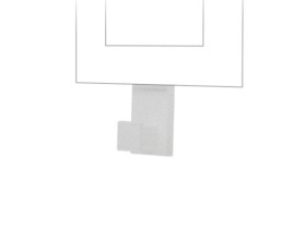 SIMON 55 Wieszak pojedynczy pasuje do ramek Line aluminium mat TRLW/143 KONTAKT SIMON