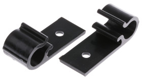 Spinka do kabli 10mm materiał: Poliacetal Czarny Zacisk w kształcie D