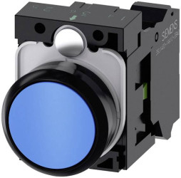 Siemens 3SU11000AB503BA0 3SU1100-0AB50-3BA0 Przycisk pierścień przedni z tworzywa sztucznego, okrągły przycisk czarny, n