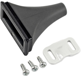 Cable gland, ABS/TPE, (L x W x H) 36 x 36 x 18 mm, black, for series 1552C, 1552CPGKITBK