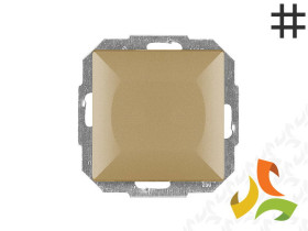 PERŁA Wyłącznik krzyżowy złoto metalik WP-8P ABEX