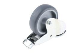 Koło samonastawne średnica kabla 100mm Pojedyncza śruba Tente 80kg wysokość całkowita 135mm