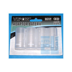 ADAPTOR ADAPTER R6 na R14 AA na C KONWERTER BATERII 2szt