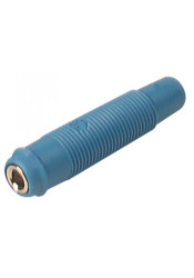 KUN-30 gniazdo bananowe na przewód 4mm; 16A; 30Vac / 60Vdc; niebieski